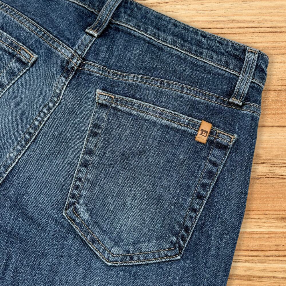 Joe's Jeans Ex-Lover Boyfriend Cropped Distressed Fringe Hem Denim Jeans Size 26 - Picture 6 of 10
